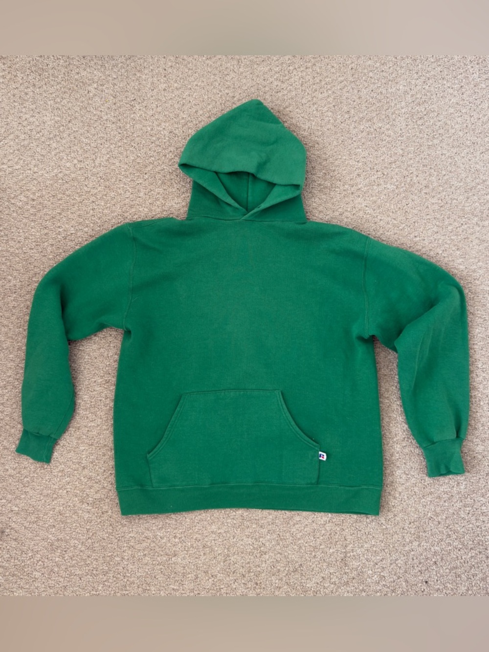 Russell Athletic Green Hooded Sweatshirt